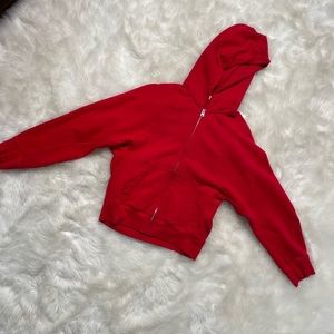 Red Levi zip up jacket size XS